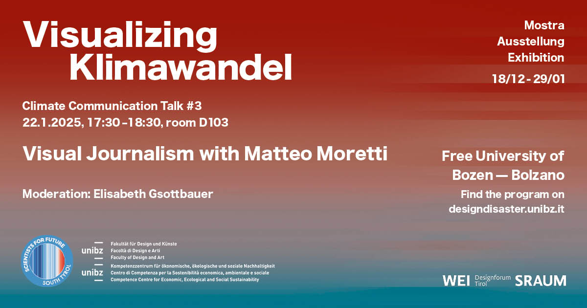 22.1.2025, 17:30 – 18:30 Visual Journalism with Matteo Moretti (Sheldon Studio).