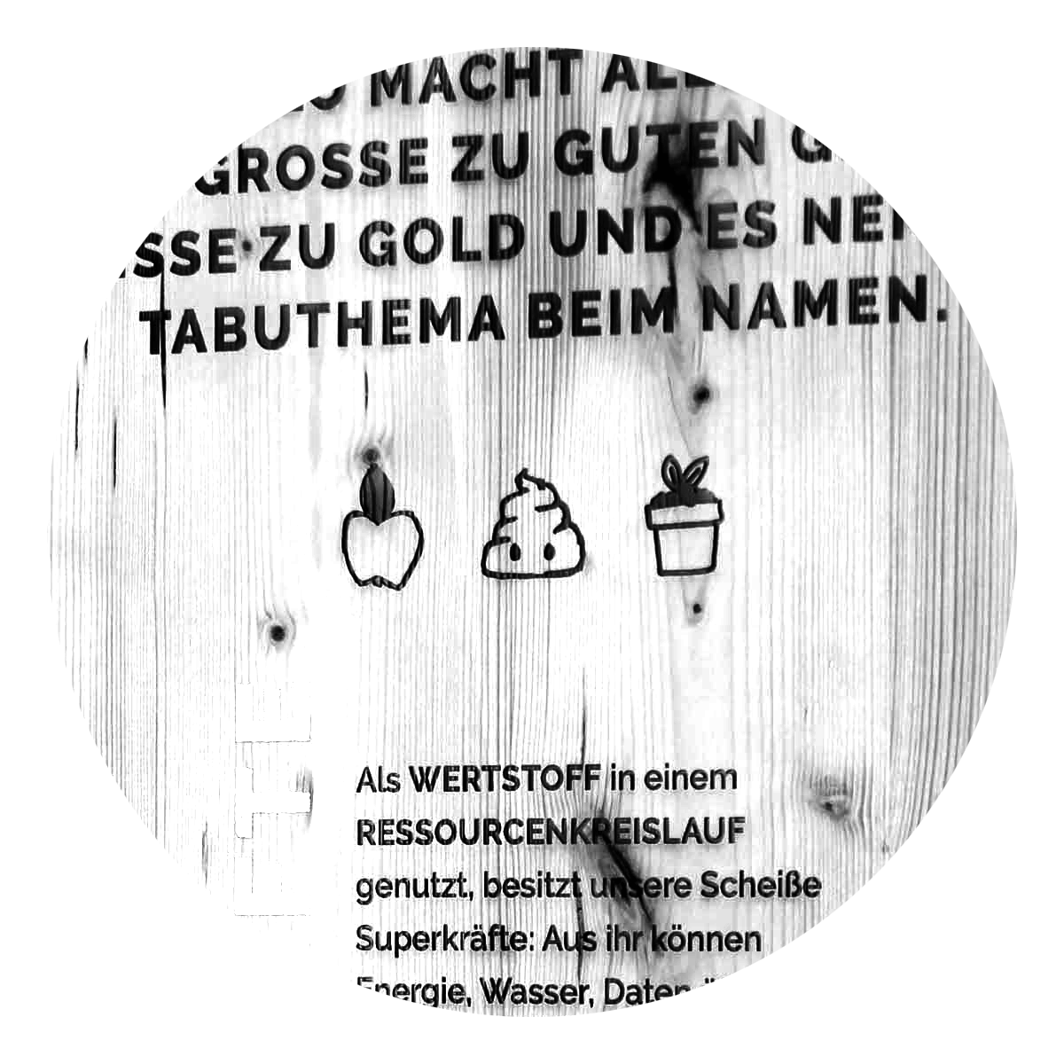 Ausstellung HOLY SHIT! 28.104.11. Gärtnerei Schullian, Bozen