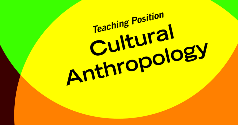 Teaching Position: ‘Cultural Anthropology’