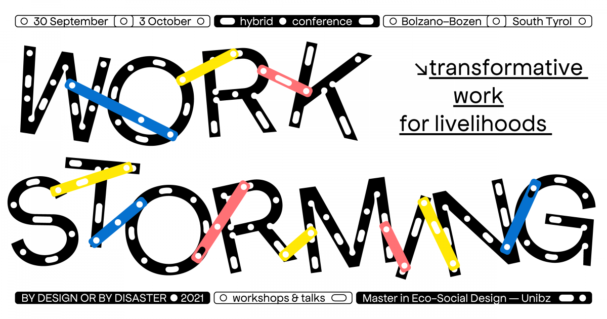 By Design or by Disaster Conference: Workstorming - transformative work for livelihoods